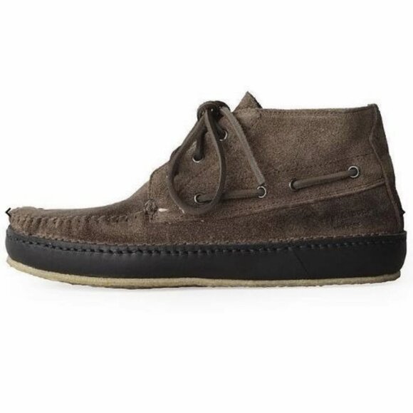 RAG & BONE Leather Moccasin Boots 6 Ankle Bootie Brown Suede High Top - Picture 2 of 5